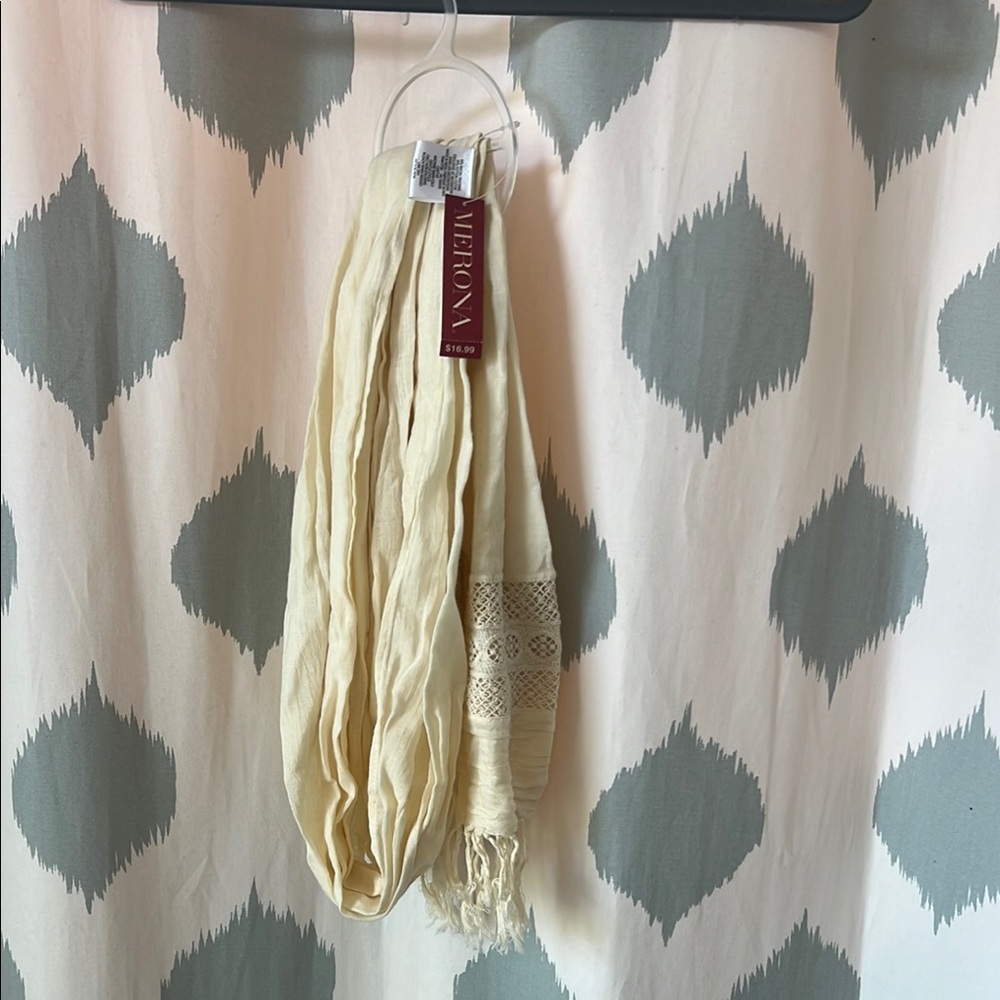 NWT Merona Cream Scarf
